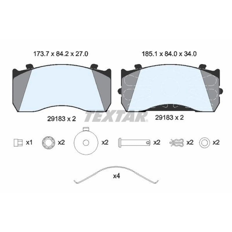 Textar Rear Brake Pad Set 2918301