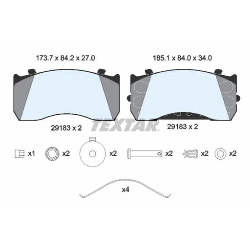 Textar Rear Brake Pad Set 2918301