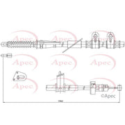 Apec Handbrake Cable Left Rear CAB1345