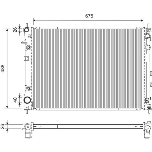 Valeo Engine Radiator 701438