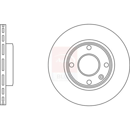 Apec 2 x Vented Front Brake Discs SDK6994