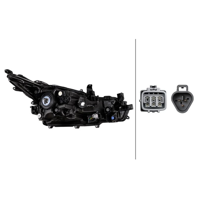 Hella Headlight Headlamp WY21W Left 1LG 354 895-031