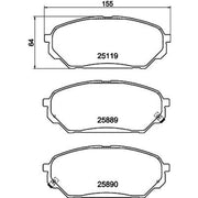 DON Front Brake Pad Set PCP1979