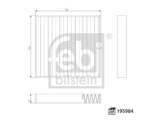 Febi Cabin Air Filter (Pollen Filter)