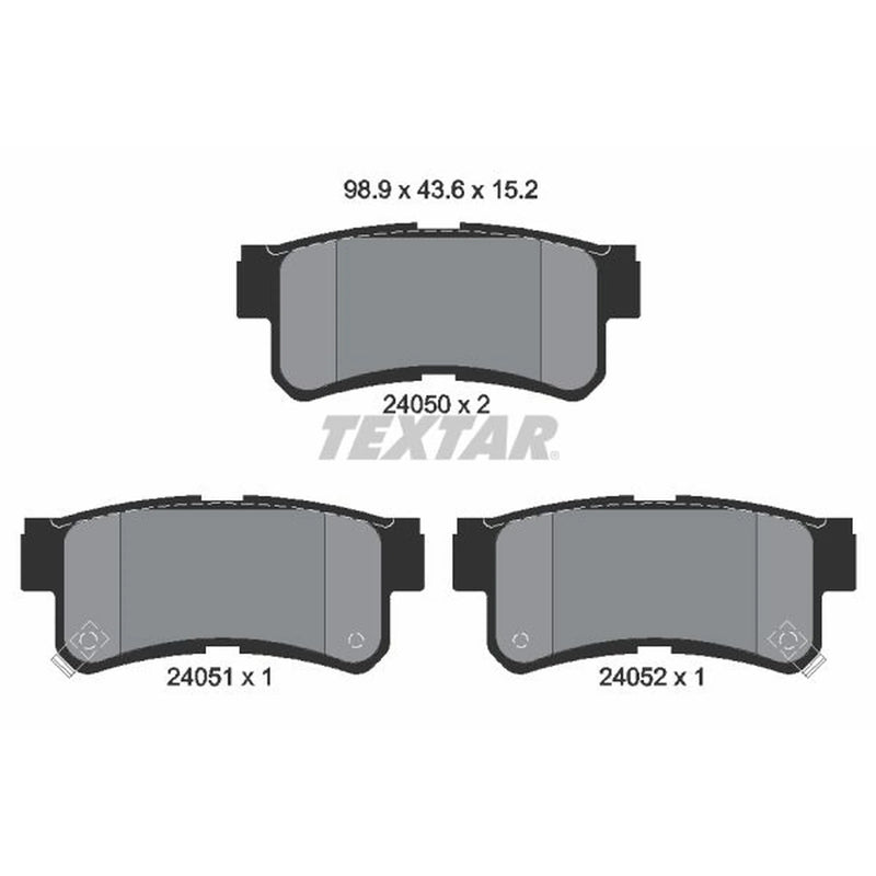 Textar Rear Brake Pad Set 2405001