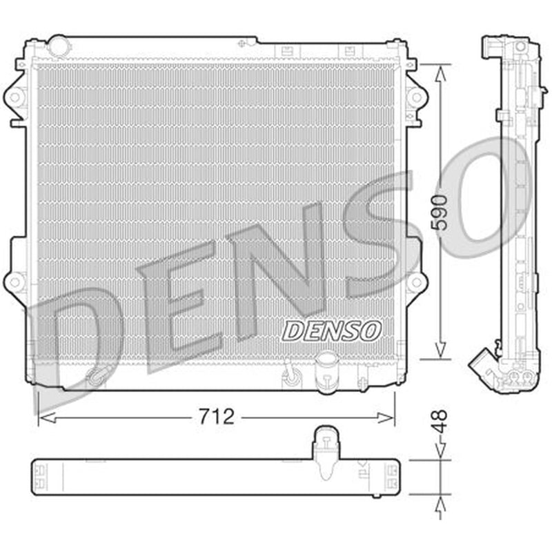 Denso Engine Radiator DRM50075