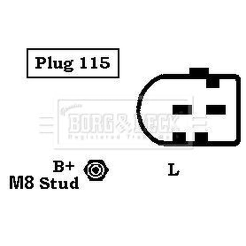 Borg & Beck Car Alternator 12V BBA2192