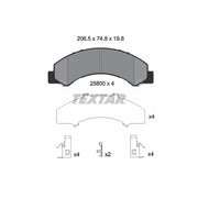 Textar Front Brake Pad Set 2580001