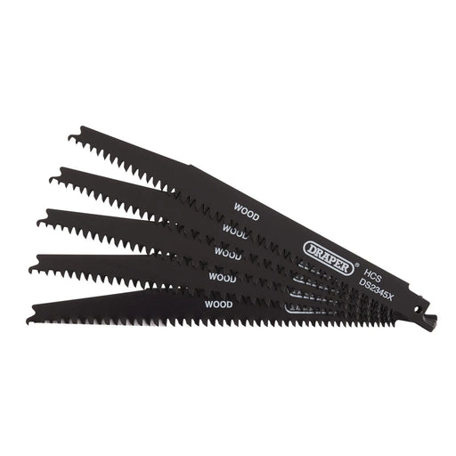 Draper Reciprocating Saw Blades 200mm 6-10tpi (Pack of 5)