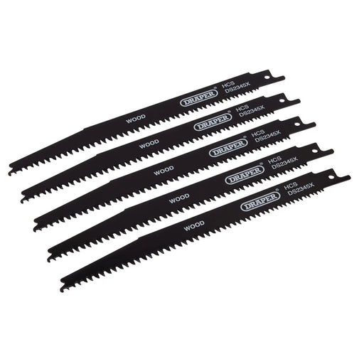 Draper Reciprocating Saw Blades 200mm 6-10tpi (Pack of 5)