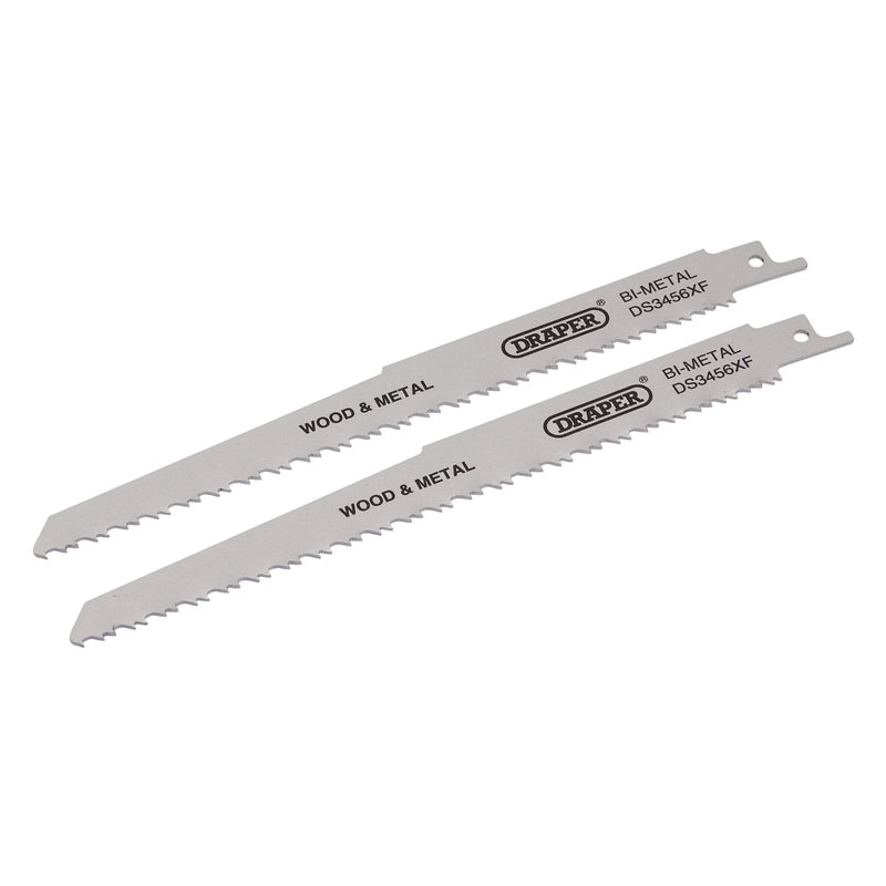 Draper Bi-metal Reciprocating Saw Blades 200mm 6-12tpi (Pack of 2)