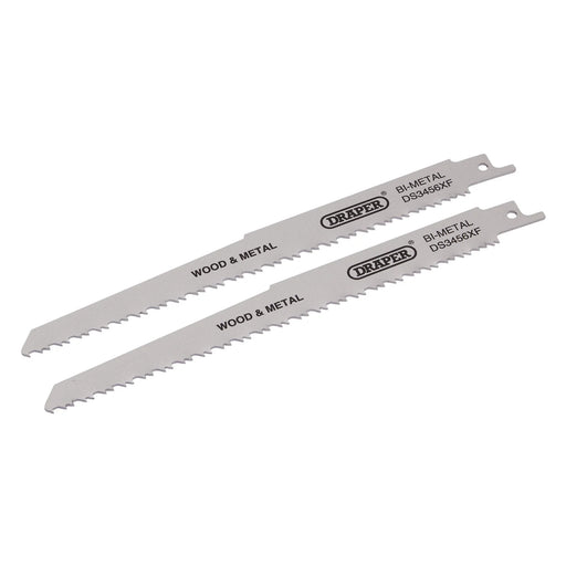 Draper Bi-metal Reciprocating Saw Blades 200mm 6-12tpi (Pack of 2)