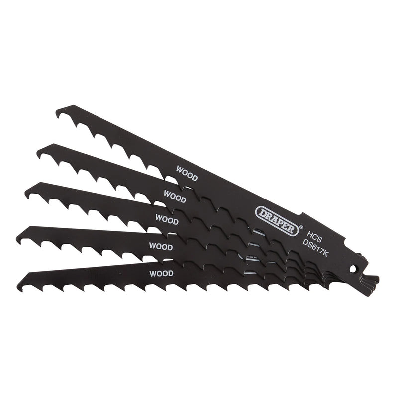 Draper Reciprocating Saw Blades for Wood and Plastic Cutting