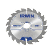 IRWIN® Construction Circular Saw Blade 130 x 20mm x 20T ATB - 1897087