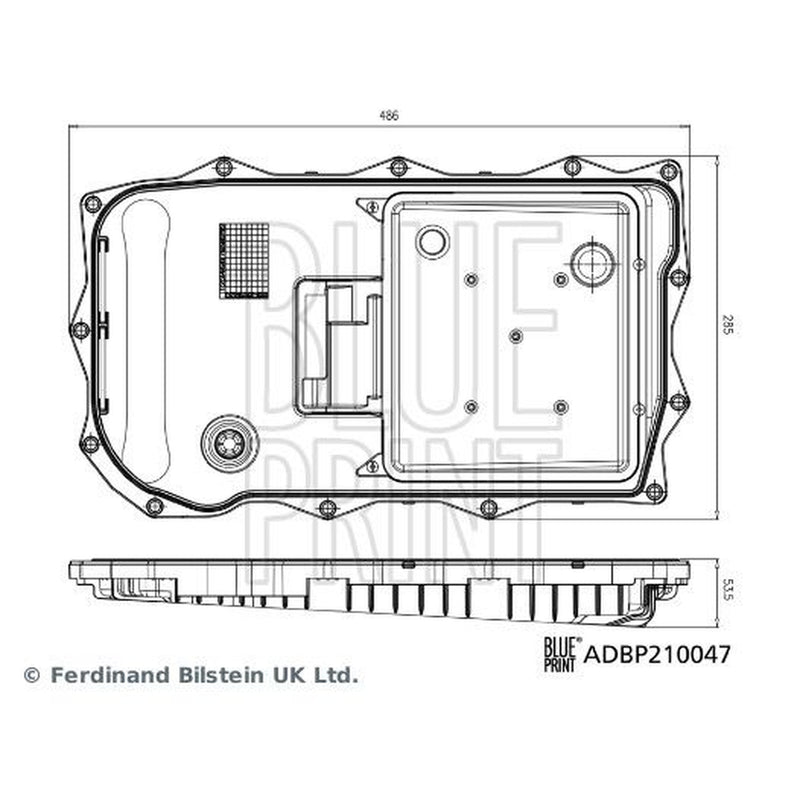 Blue Print Automatic Transmission Hydraulic Filter ADBP210047