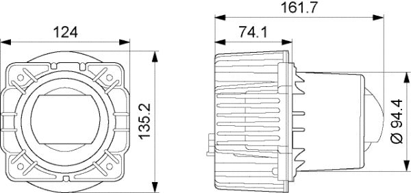 Hella Insert, headlight Left 1AL 015 318-001 24470509