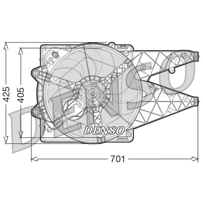 Denso Engine Cooling Fan DER09101