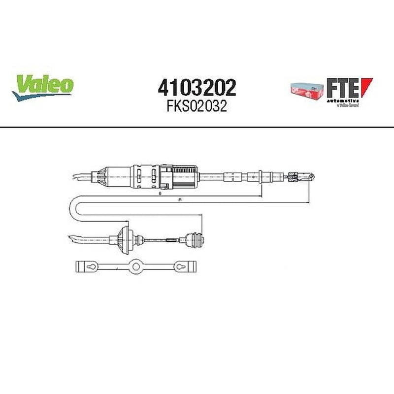 Valeo Clutch Control Cable Pull 4103202