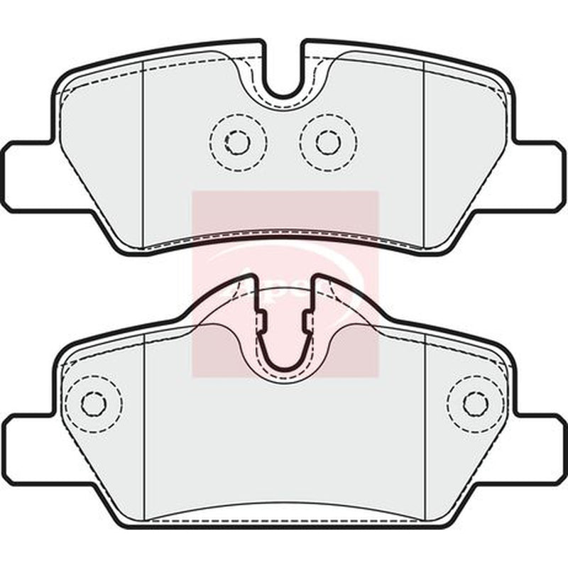 Apec Rear Brake Pad Set PAD2029