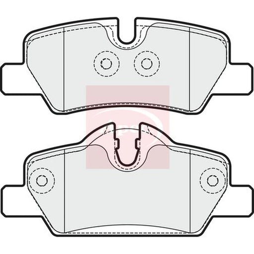 Apec Rear Brake Pad Set PAD2029
