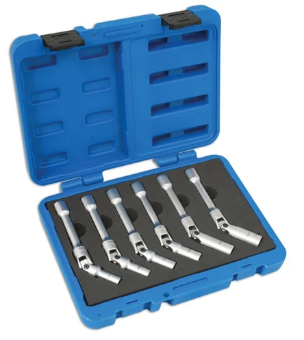 Laser Tools Glow Plug Socket Set - Extra Long 3/8"D 6pc - PL