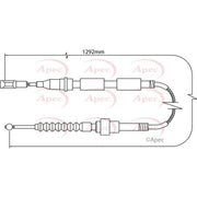 Apec Handbrake Cable Left Rear CAB1155