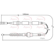 Apec Handbrake Cable Left Rear CAB1155
