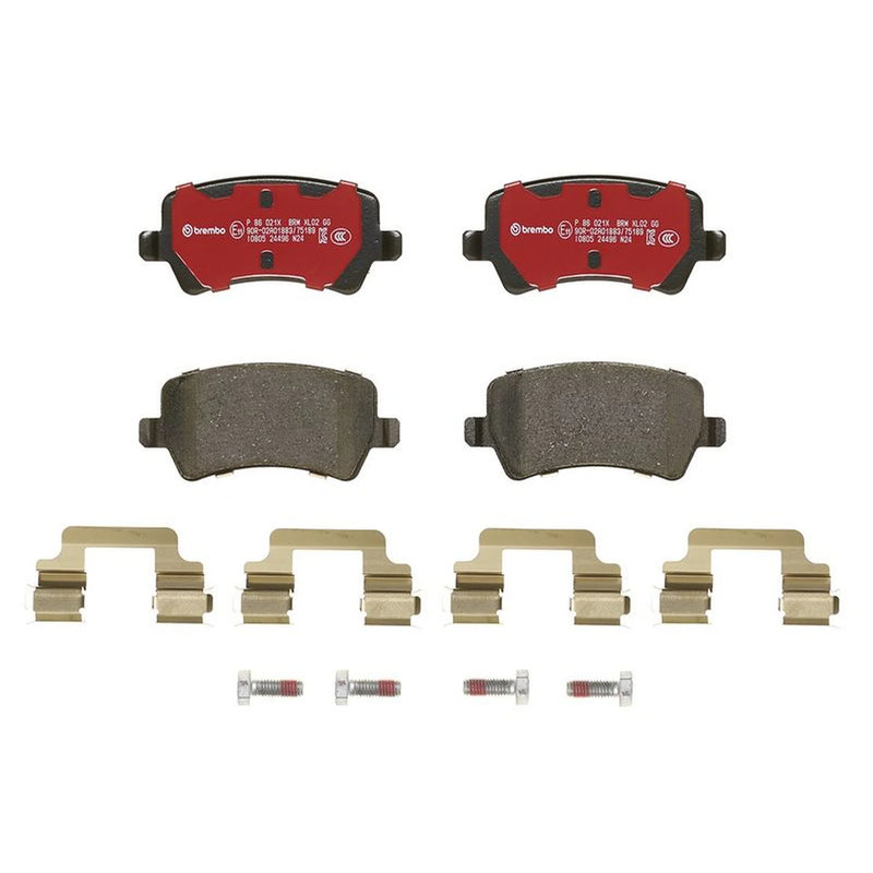 Brembo 4 x Rear Brake Pad Set P86021X