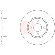 Apec 2 x Vented Front Brake Discs DSK2492