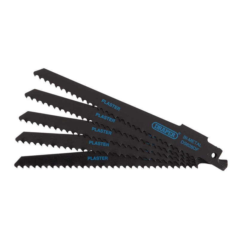 Draper Bi-metal Reciprocating Saw Blades 150mm 6tpi (Pack of 5)