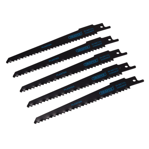 Draper Bi-metal Reciprocating Saw Blades 150mm 6tpi (Pack of 5)