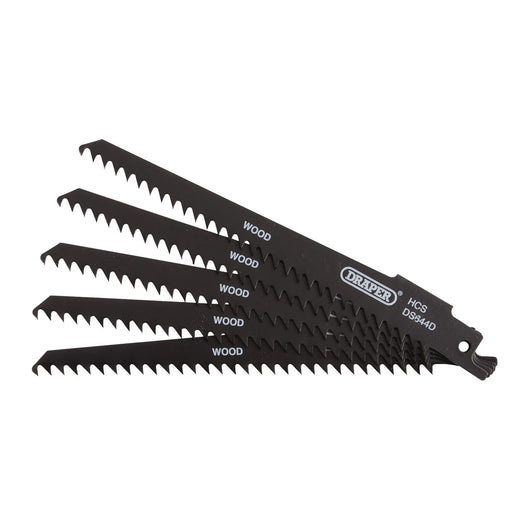 Draper Reciprocating Saw Blades 150mm 6tpi Pack of 5