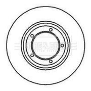 Borg & Beck 2 x Front Brake Discs BBD4032