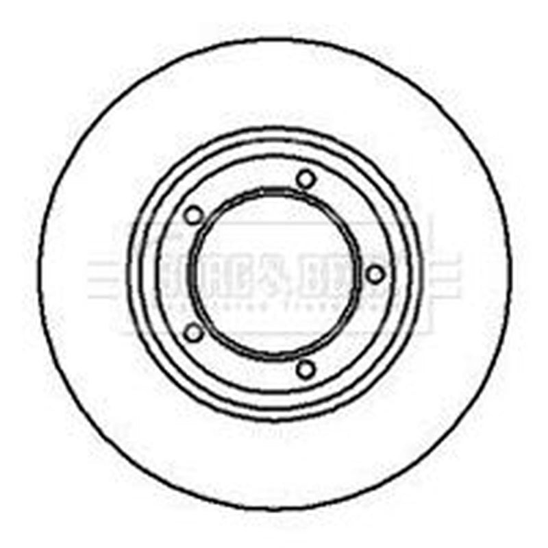 Borg & Beck 2 x Front Brake Discs BBD4032