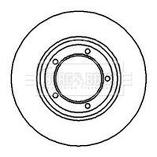 Borg & Beck 2 x Front Brake Discs BBD4032
