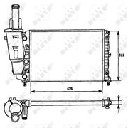 NRF Engine Radiator 58951
