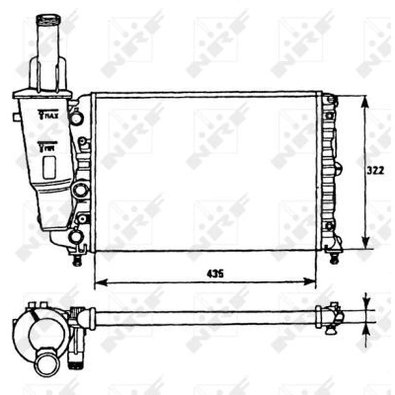 NRF Engine Radiator 58951