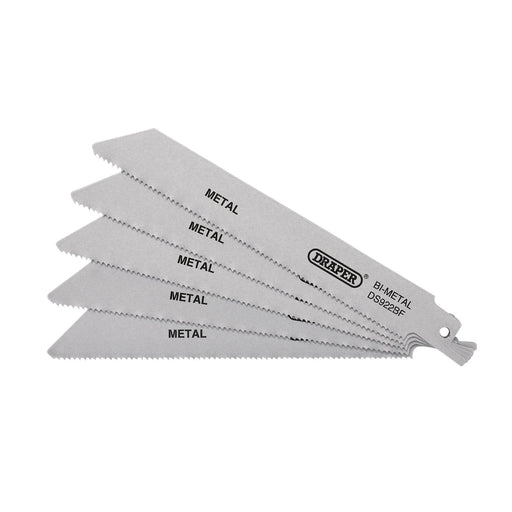 Draper Bi-metal Reciprocating Saw Blades 150mm 14tpi (Pack of 5)