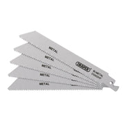 Draper Bi-metal Reciprocating Saw Blades 150mm 10tpi (Pack of 5)