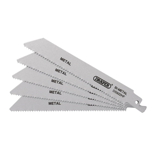 Draper Bi-metal Reciprocating Saw Blades 150mm 10tpi (Pack of 5)
