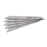 Draper Bi-metal Reciprocating Saw Blades 150mm 10-14tpi Pack of 5