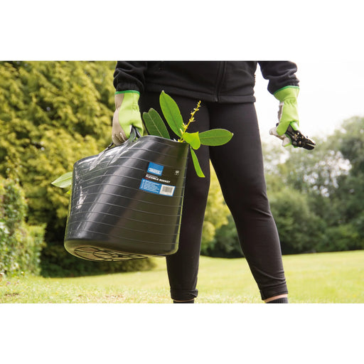 Draper Multi-Purpose Flexible Bucket 42L Black