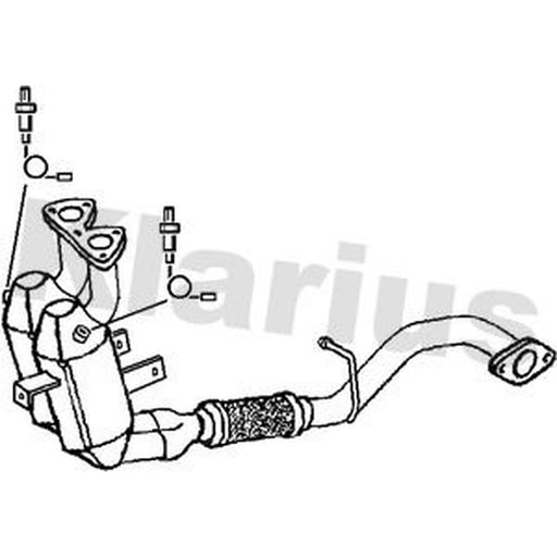 Klarius Catalyst Type Approved With Pipe Front 321734