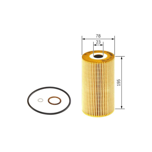 Bosch Cv Oil Filter P9646 (Hgv) Fits Mercedes-Benz Lk/Ln2 Lk 1514 - 6.0 4X2 - 95 Bosch  - Town Parts