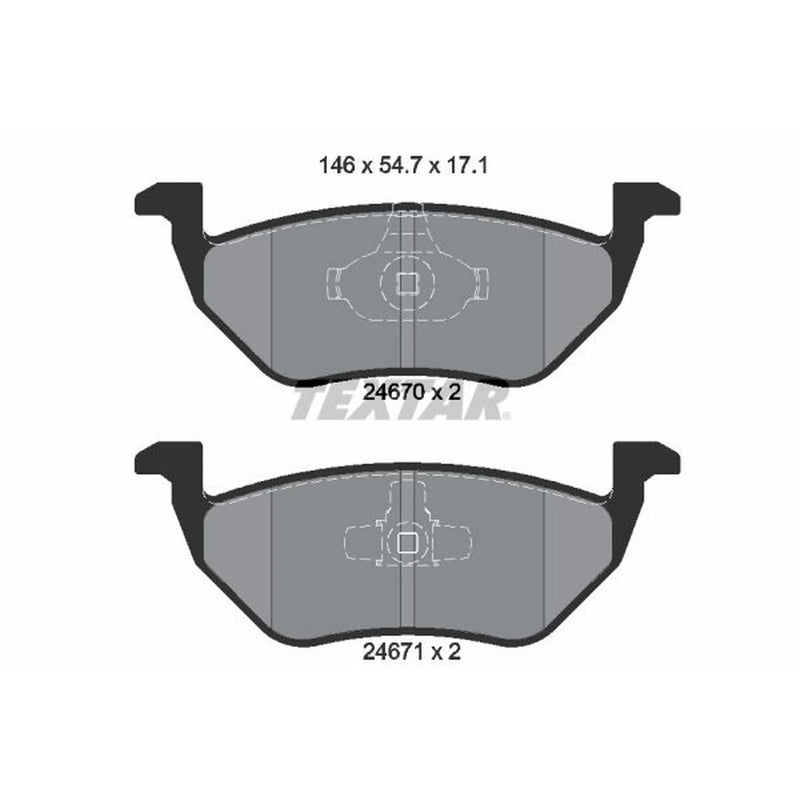 Textar Rear Brake Pad Set 2467001
