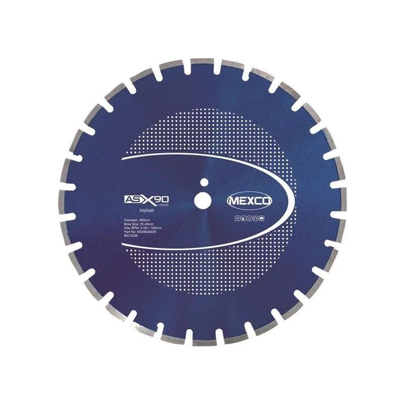 MEXCO Asphalt X90 Grade Diamond Blade 450 x 25mm - ASX9045025