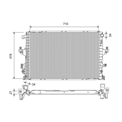 Valeo Engine Radiator 701390