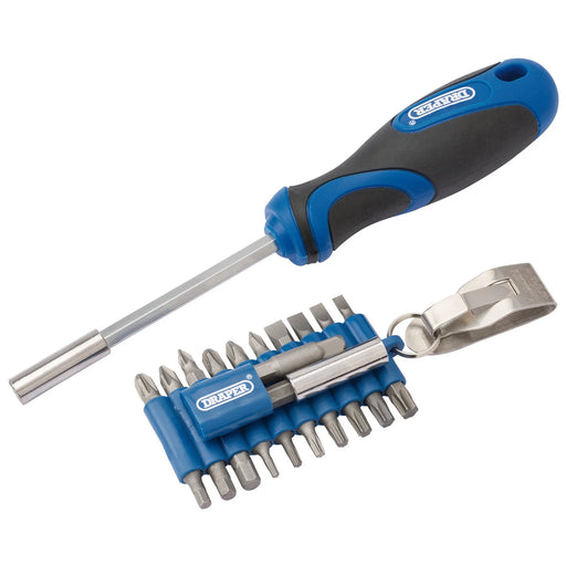 Draper 23 Piece Screwdriver and Bit Set with 1/4" Magnetic Holder