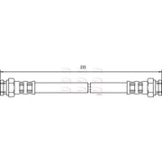 Apec Brake Hydraulic Hose Line Rear HOS3629
