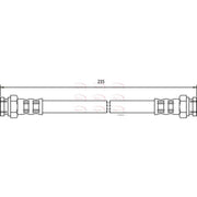 Apec Brake Hydraulic Hose Line Rear HOS3629